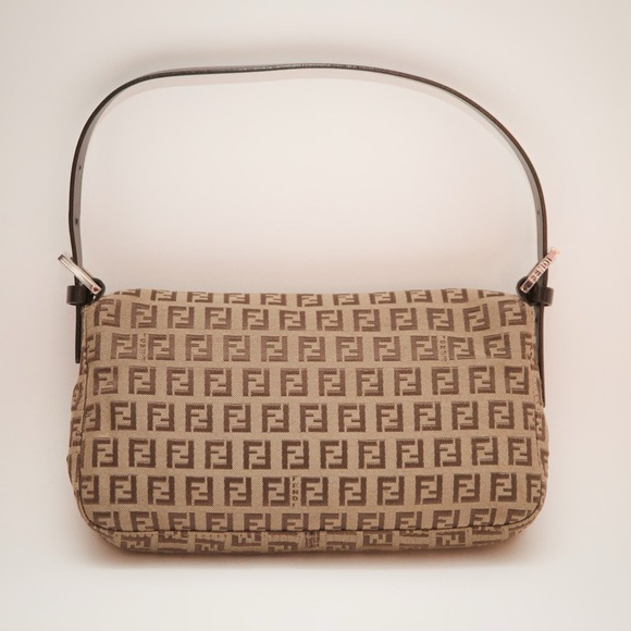 Fendi Brown Zucchino Baguette - Picture 2 of 13